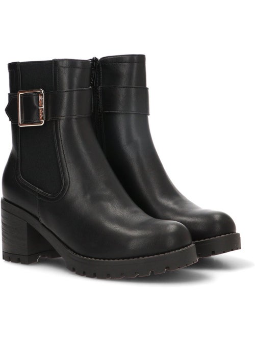 Botin weekend mujer tacón alto - etika - Kiabi