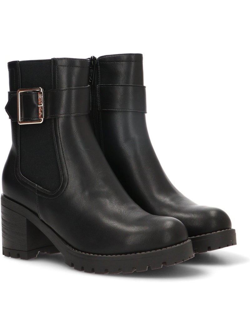 Botin weekend mujer tacón alto - etika Negro - Kiabi