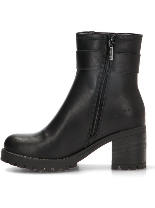 Botin weekend mujer tacón alto - etika - Kiabi