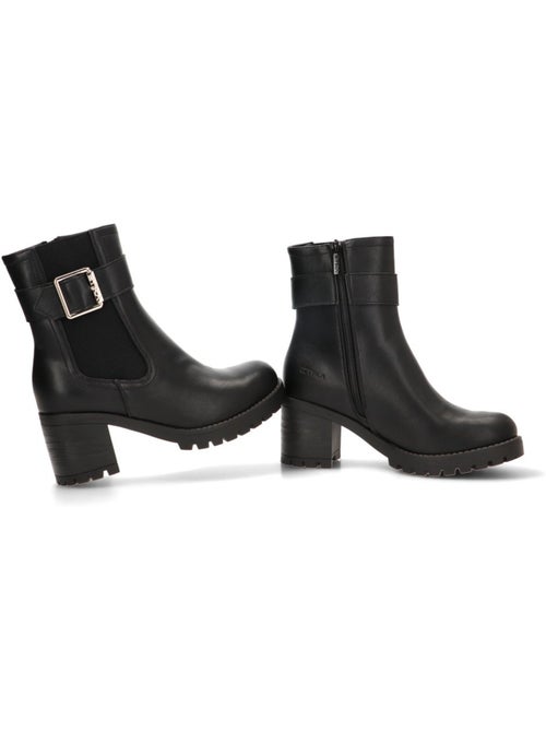 Botin weekend mujer tacón alto - etika - Kiabi