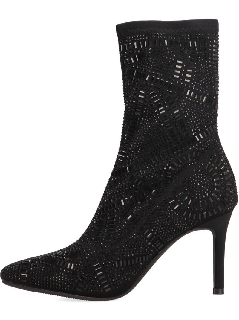 Botin Weekend Mujer Tacón Alto - Etika Negro - Kiabi