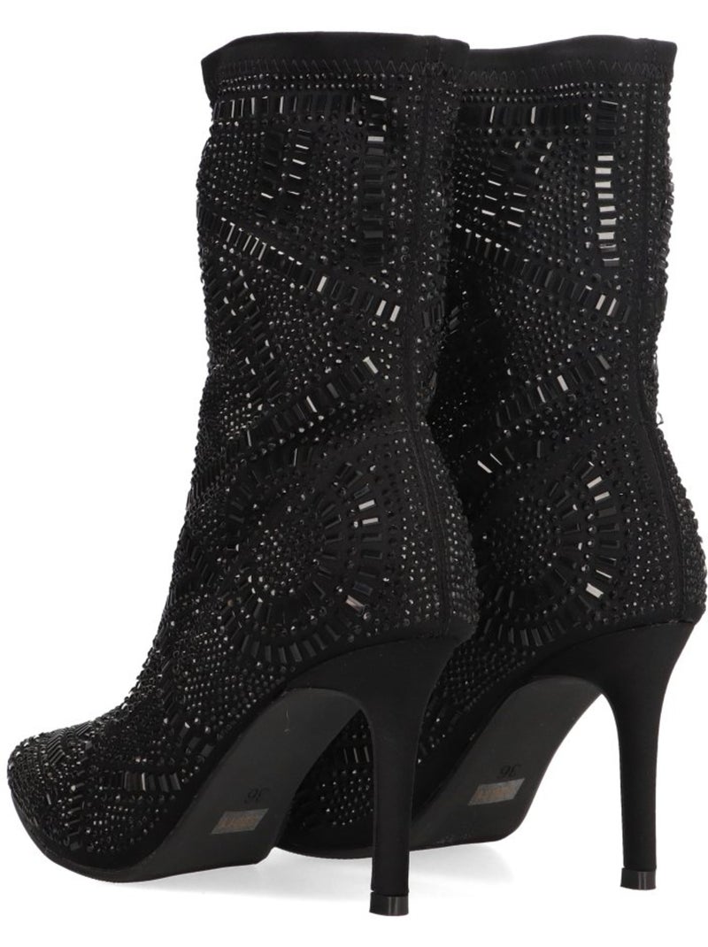 Botin Weekend Mujer Tacón Alto - Etika Negro - Kiabi
