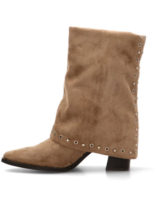 Botin weekend mujer tacón alto - etika - Kiabi