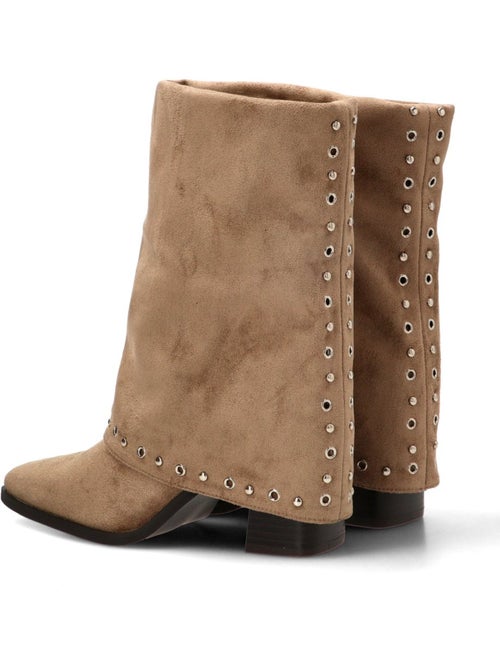 Botin weekend mujer tacón alto - etika - Kiabi