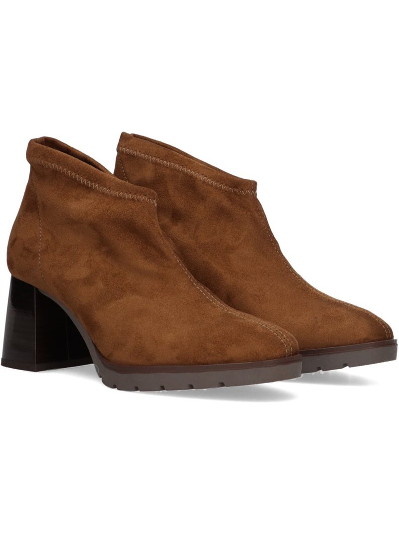 Botin Weekend Mujer Tacón Alto - Luna Collection Marrón - Kiabi