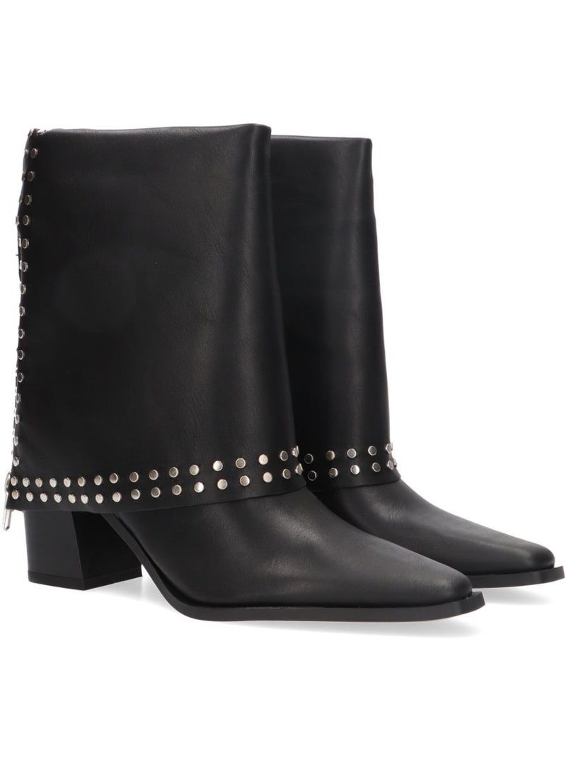 Botin Weekend Mujer Tacón Alto - Luna Trend Negro - Kiabi