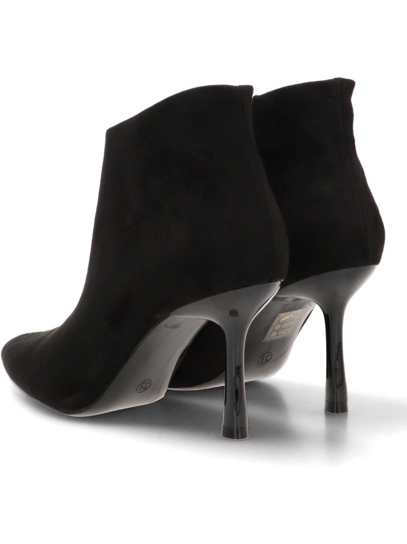 Botin weekend mujer tacón alto - yulia Negro - Kiabi