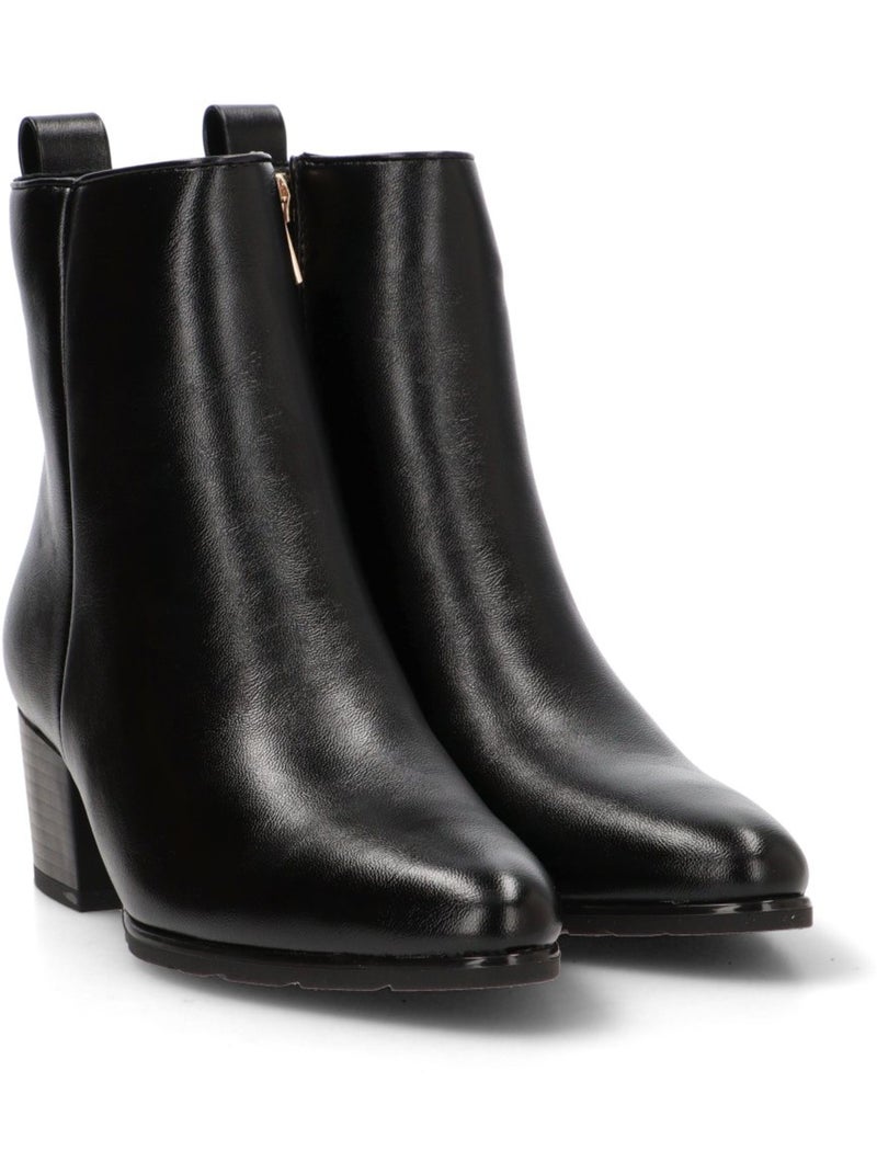 Botin weekend mujer tacón medio - armony Negro - Kiabi
