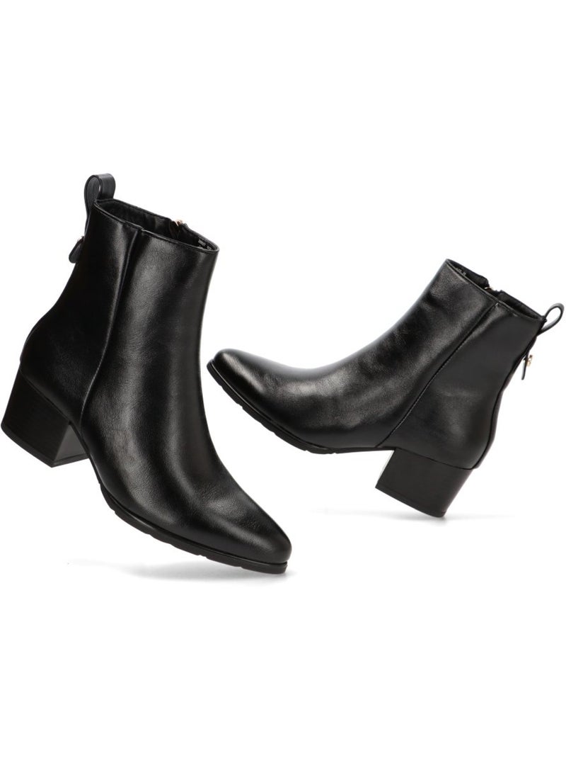 Botin weekend mujer tacón medio - armony Negro - Kiabi