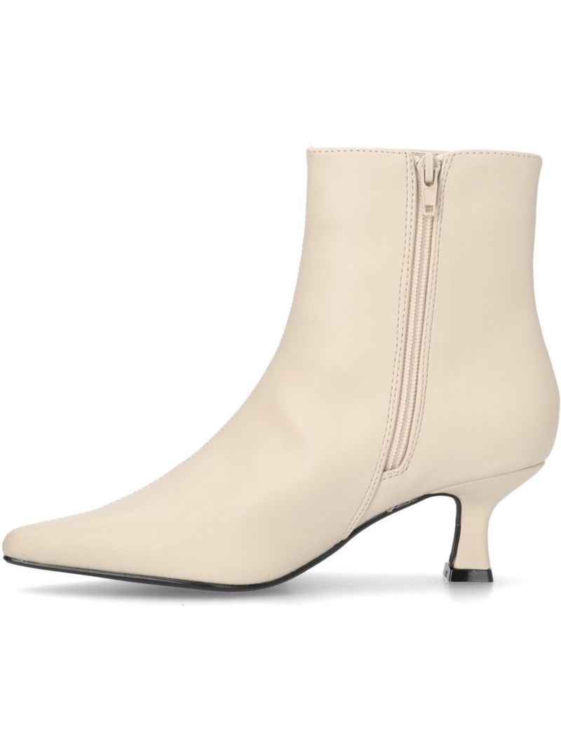 Botin Weekend Mujer Tacón Medio - Buonarotti Beige - Kiabi