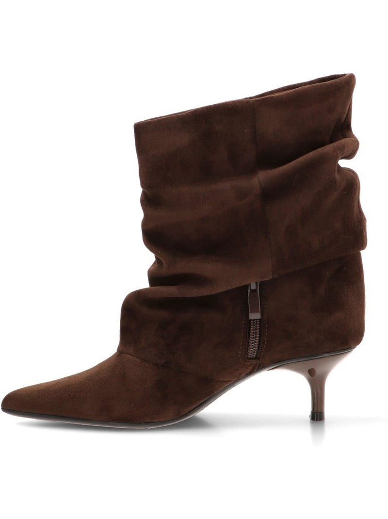 Botin weekend mujer tacón medio - corina Marrón capuchino - Kiabi