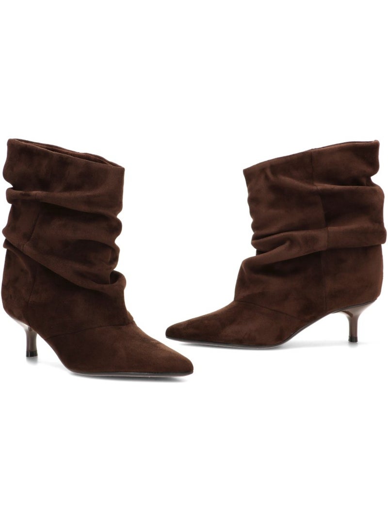 Botin weekend mujer tacón medio - corina Marrón capuchino - Kiabi