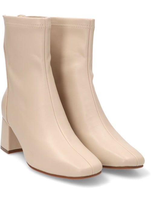 Botin Weekend Mujer Tacón Medio - Etika - Kiabi Botin Weekend Mujer Tacón Medio - Etika - Kiabi