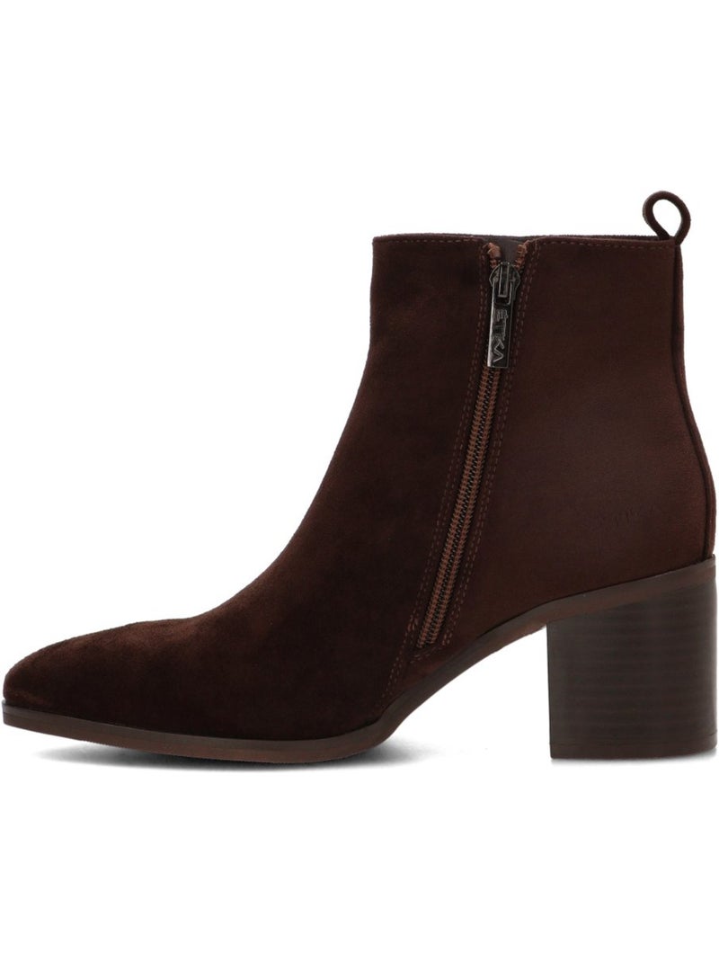 Botin weekend mujer tacón medio - etika Marrón capuchino - Kiabi