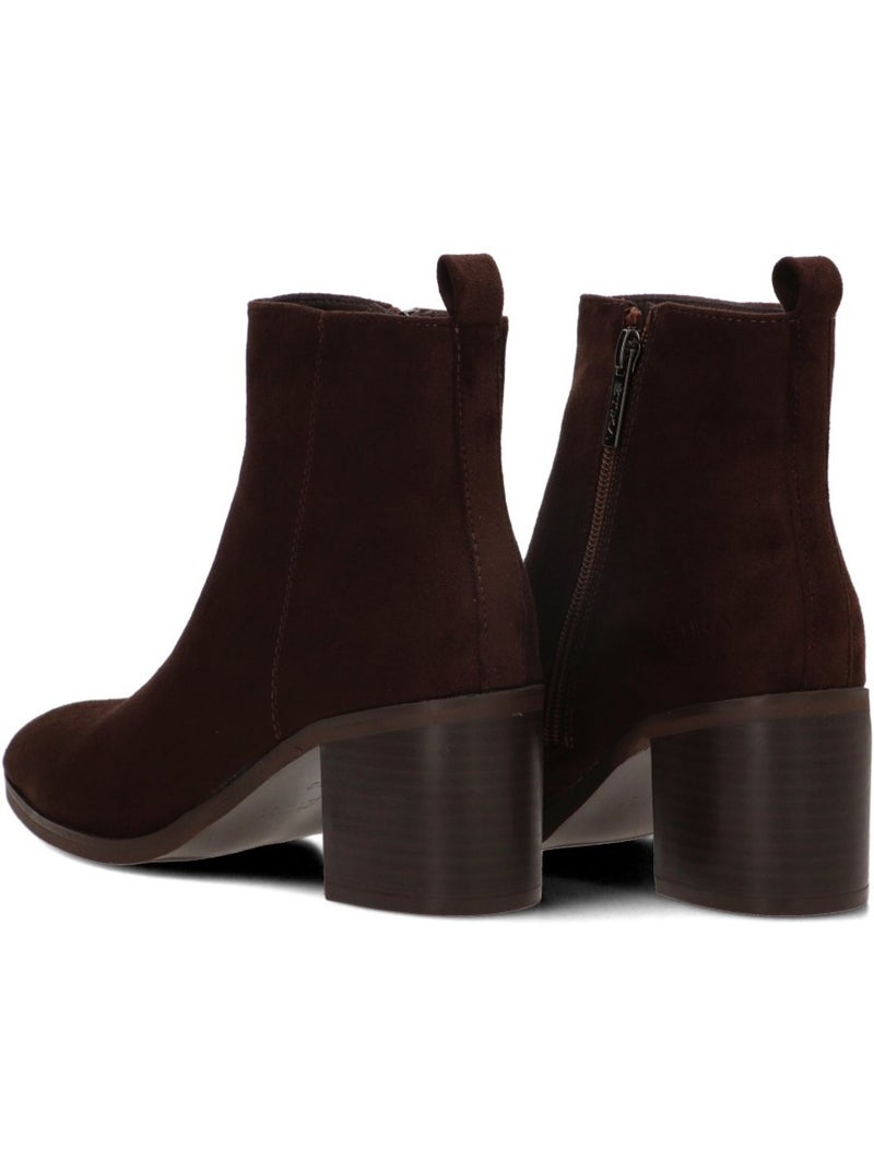 Botin weekend mujer tacón medio - etika Marrón capuchino - Kiabi