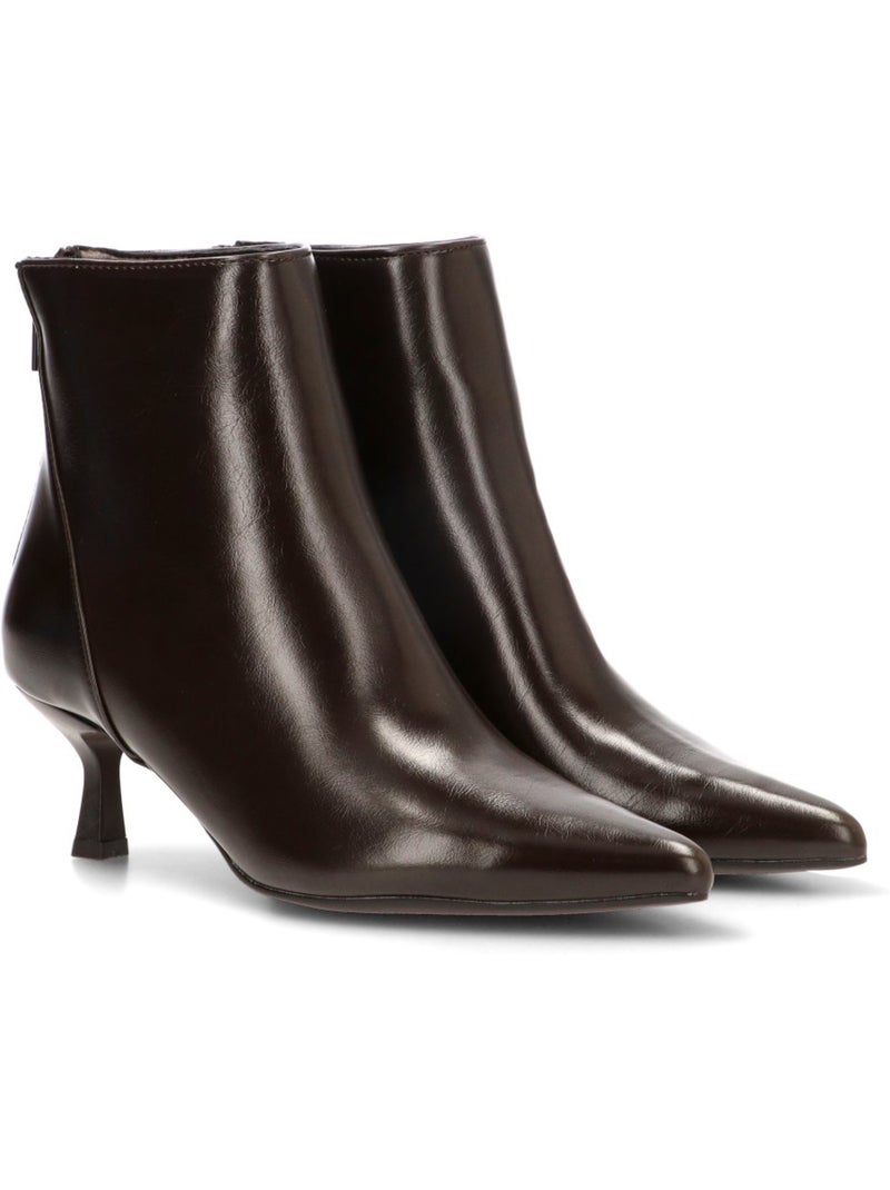 Botin weekend mujer tacón medio - etika Marrón capuchino - Kiabi