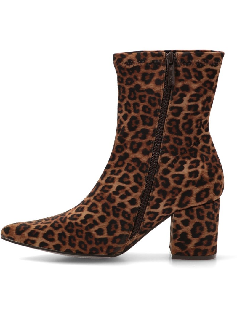 Botin Weekend Mujer Tacón Medio - Etika Negro Dorado - Kiabi