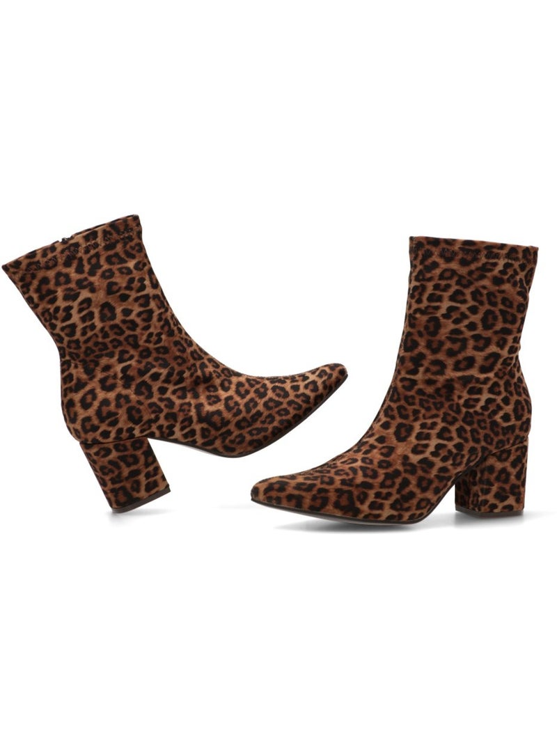Botin Weekend Mujer Tacón Medio - Etika Negro Dorado - Kiabi