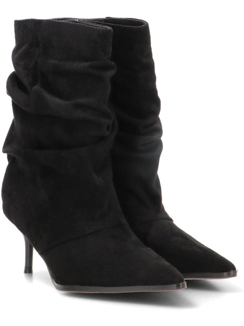 Botin weekend mujer tacón medio - etika Negro - Kiabi