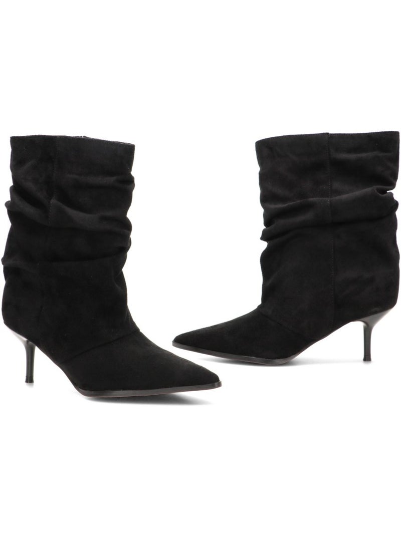 Botin weekend mujer tacón medio - etika Negro - Kiabi