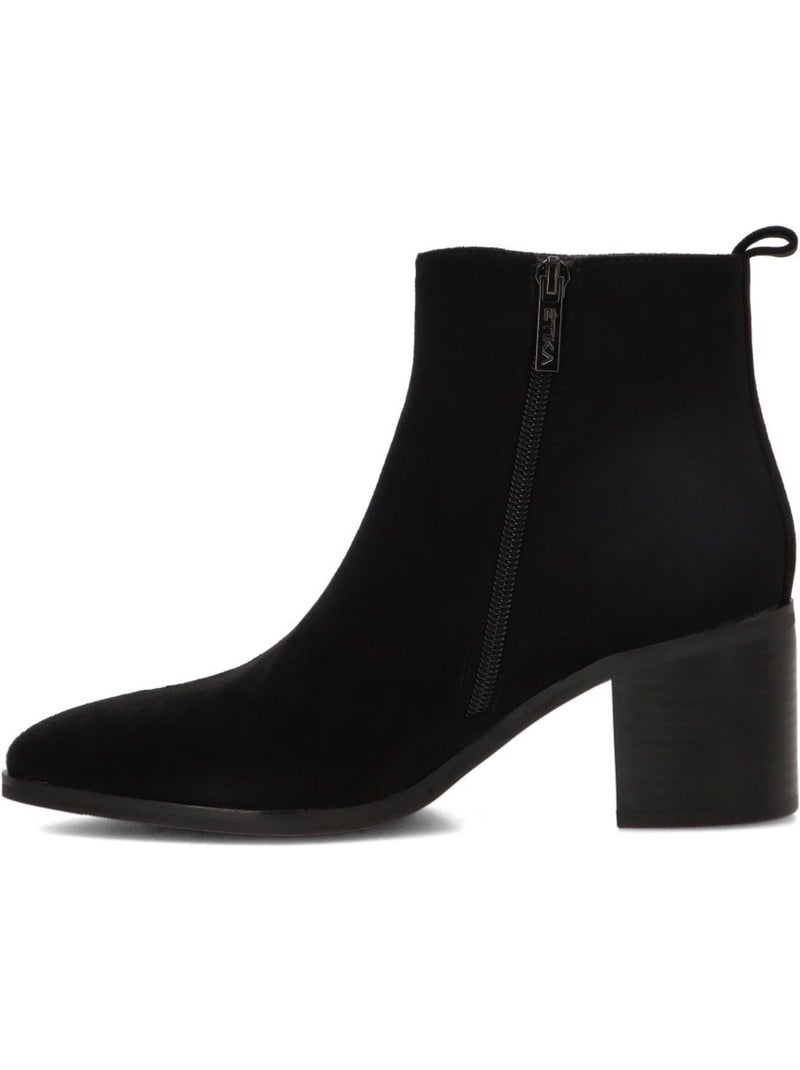 Botin weekend mujer tacón medio - etika Negro - Kiabi