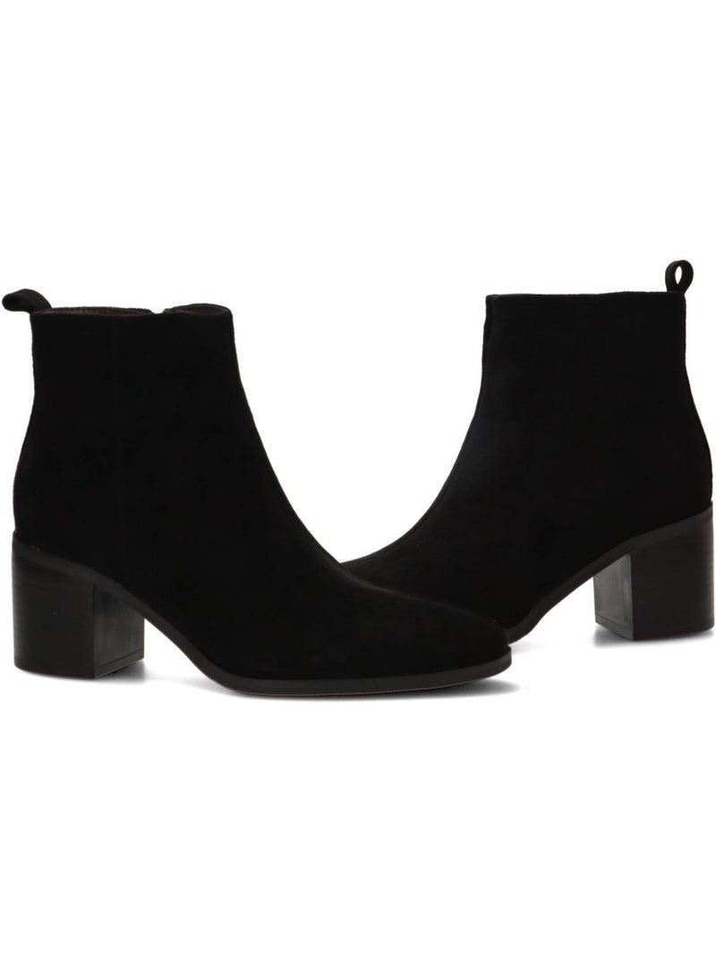 Botin weekend mujer tacón medio - etika Negro - Kiabi