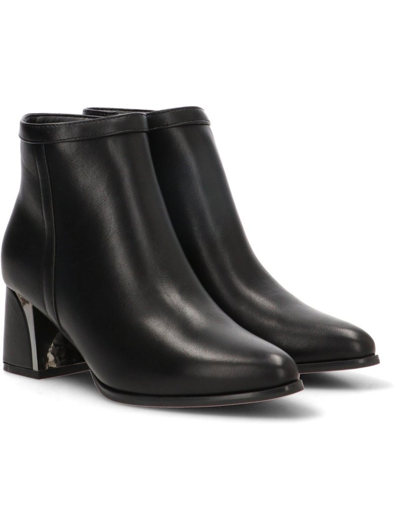 Botin weekend mujer tacón medio - etika Negro - Kiabi
