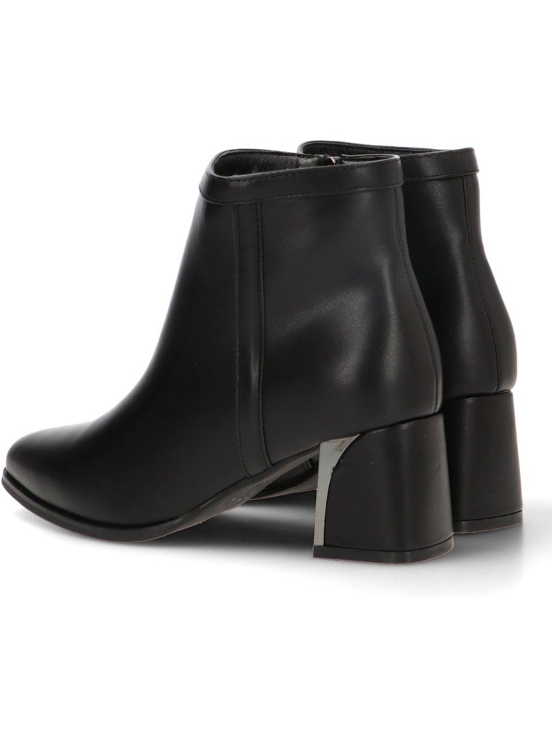 Botin weekend mujer tacón medio - etika Negro - Kiabi