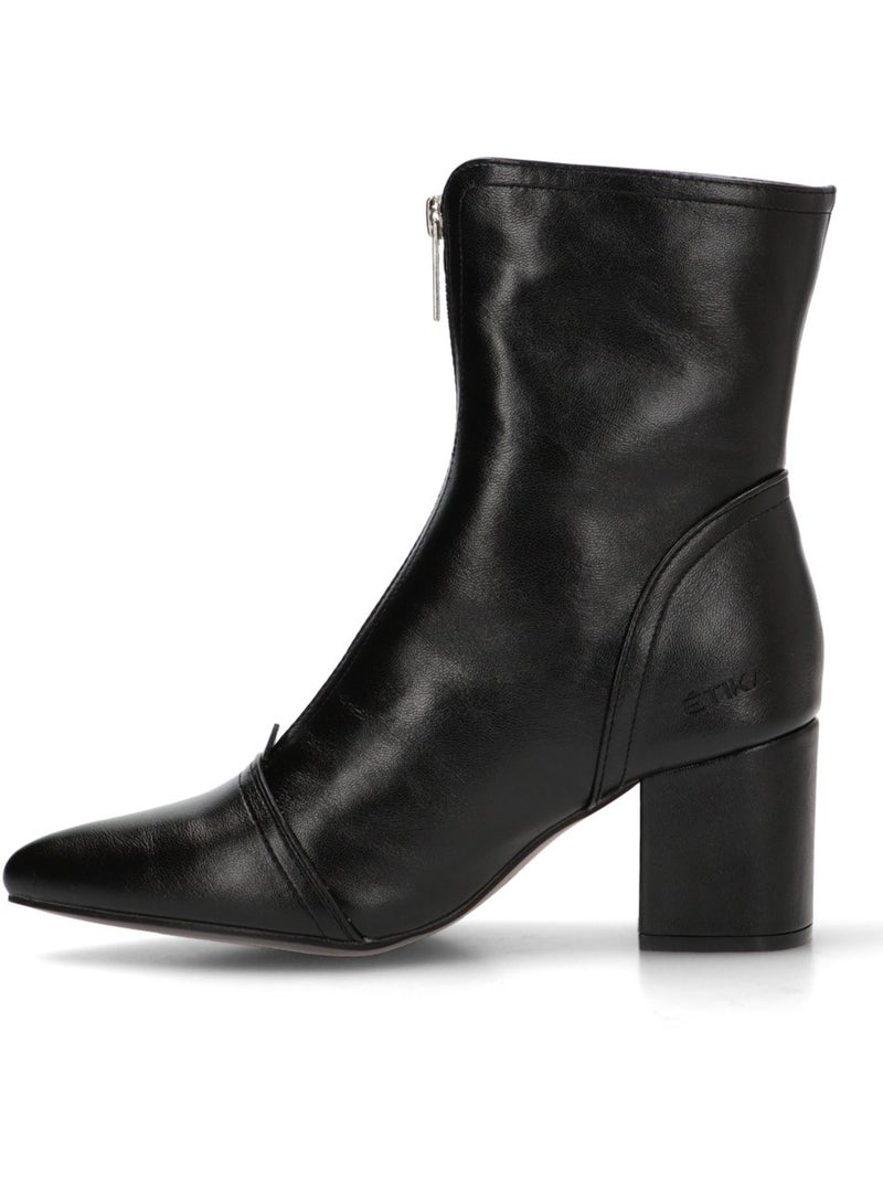 Botin Weekend Mujer Tacón Medio - Etika Negro - Kiabi