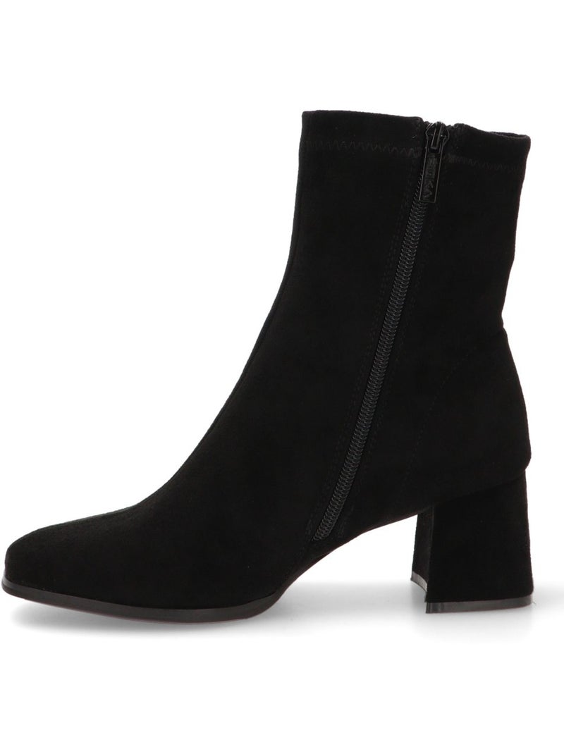 Botin Weekend Mujer Tacón Medio - Etika Negro - Kiabi