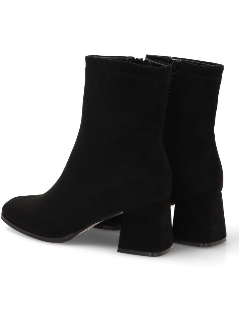 Botin Weekend Mujer Tacón Medio - Etika Negro - Kiabi