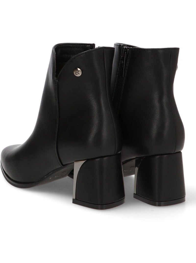 Botin Weekend Mujer Tacón Medio - Etika Negro - Kiabi
