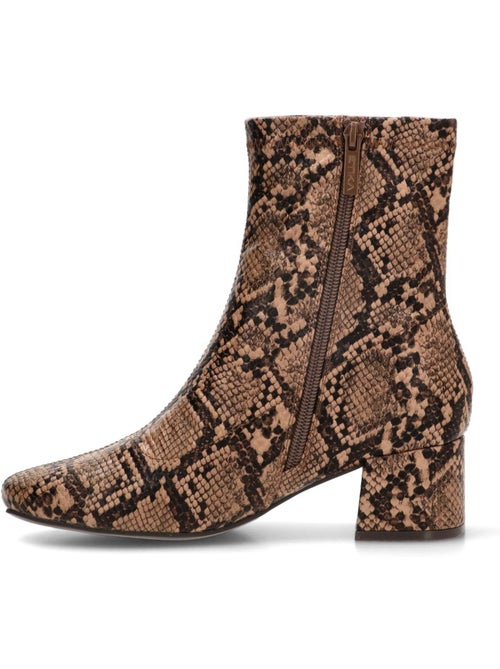 Botin weekend mujer tacón medio - etika - Kiabi