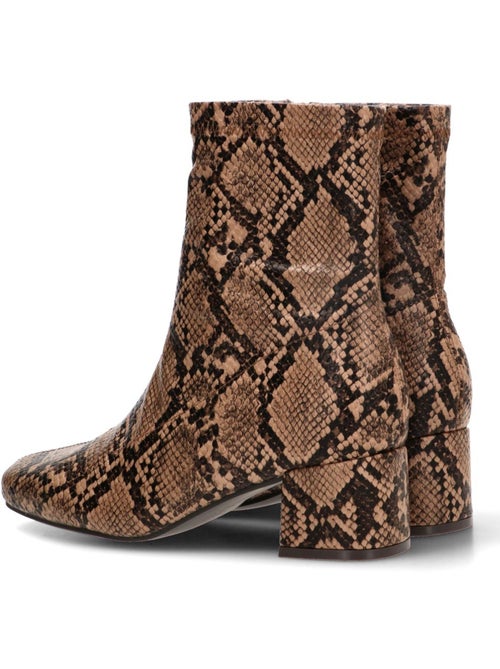 Botin weekend mujer tacón medio - etika - Kiabi