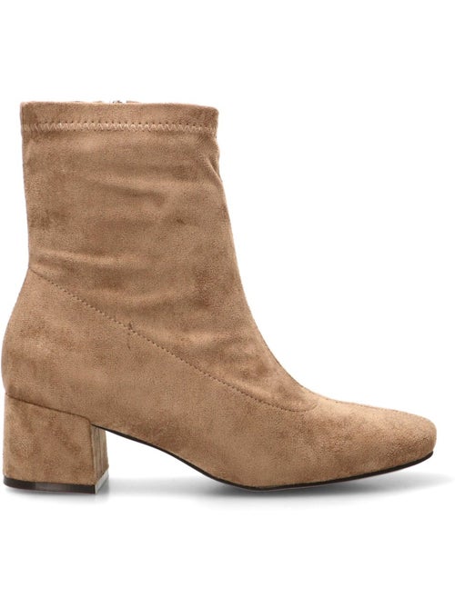 Botin weekend mujer tacón medio - etika - Kiabi