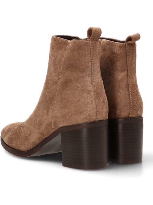 Botin weekend mujer tacón medio - etika - Kiabi