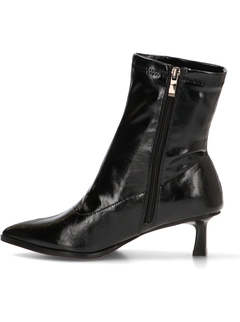 Botin weekend mujer tacón medio - isteria Negro - Kiabi
