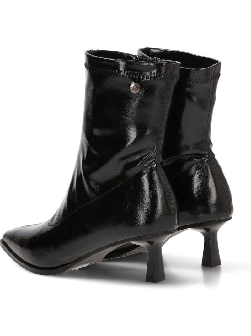 Botin weekend mujer tacón medio - isteria Negro - Kiabi