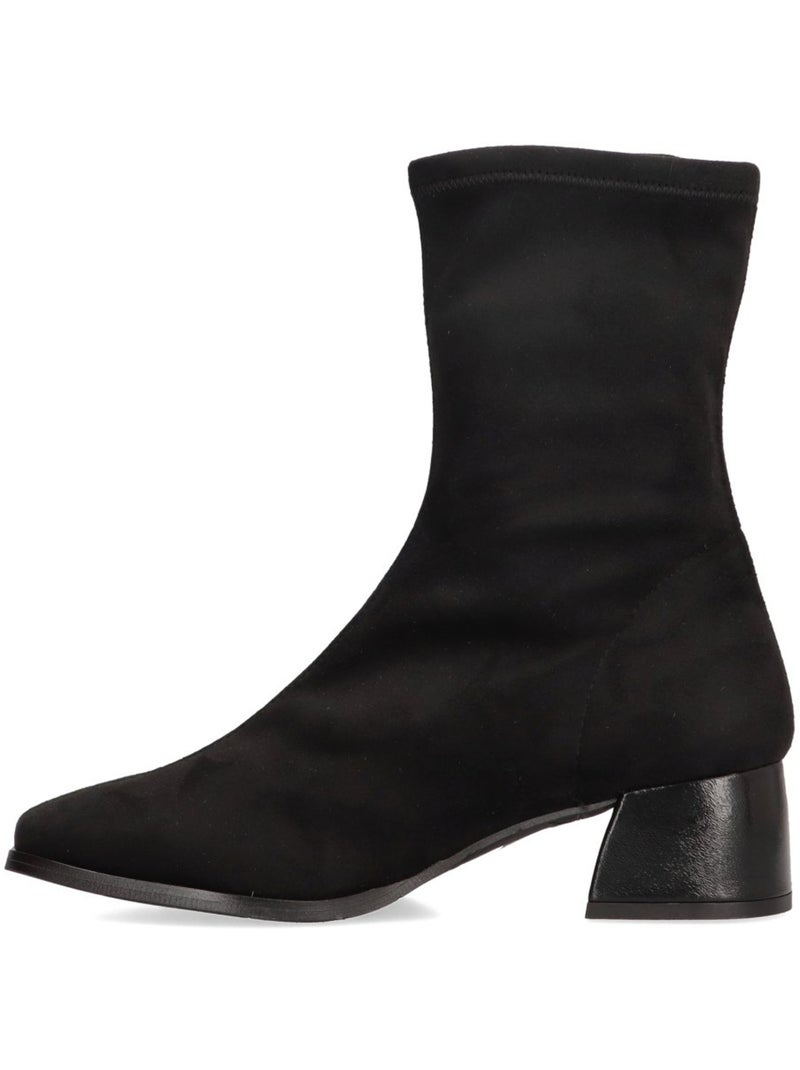 Botin Weekend Mujer Tacón Medio - Luna Collection Negro - Kiabi