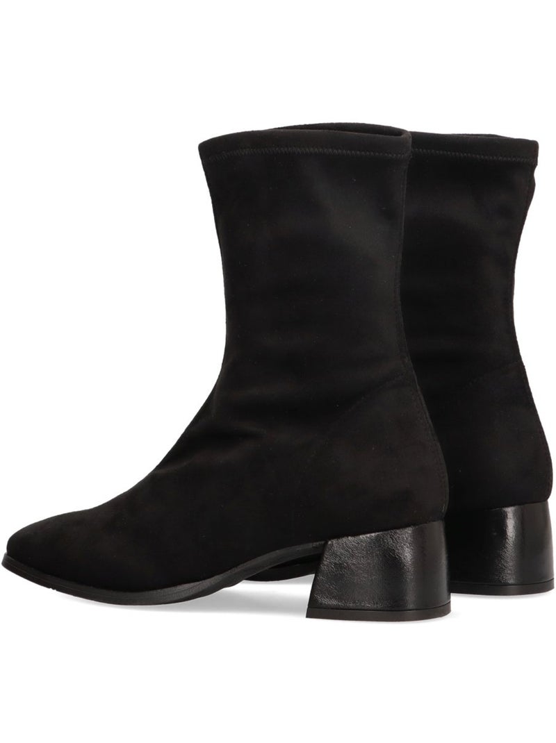 Botin Weekend Mujer Tacón Medio - Luna Collection Negro - Kiabi
