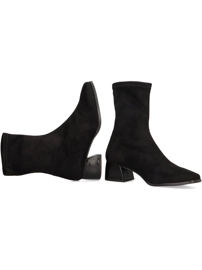 Botin Weekend Mujer Tacón Medio - Luna Collection Negro - Kiabi