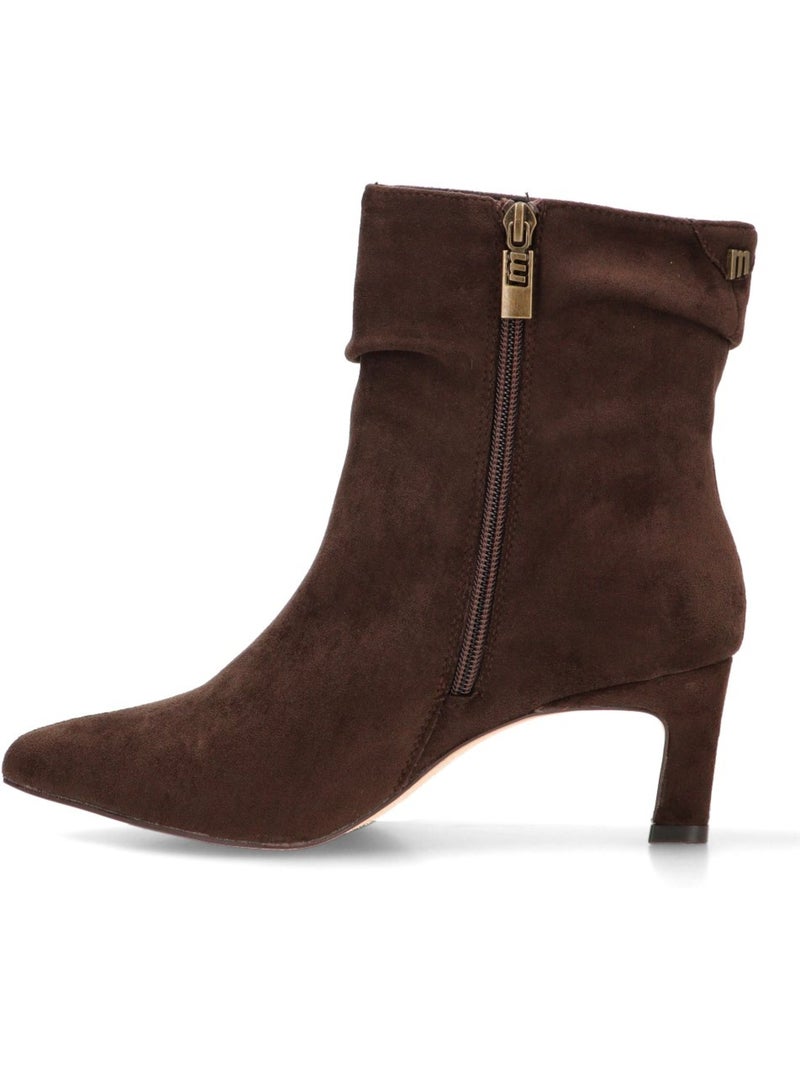 Botin weekend mujer tacón medio - mustang Marrón capuchino - Kiabi