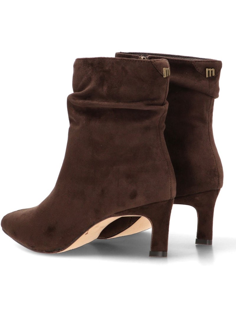 Botin weekend mujer tacón medio - mustang Marrón capuchino - Kiabi