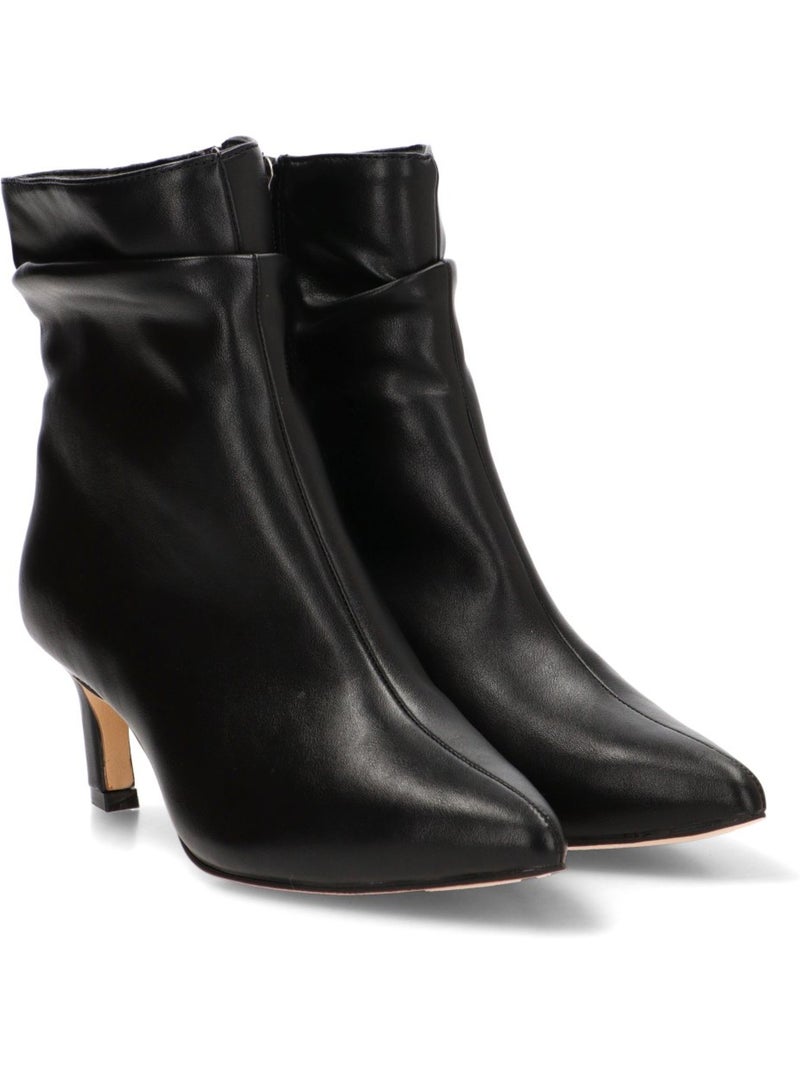 Botin weekend mujer tacón medio - mustang Negro - Kiabi