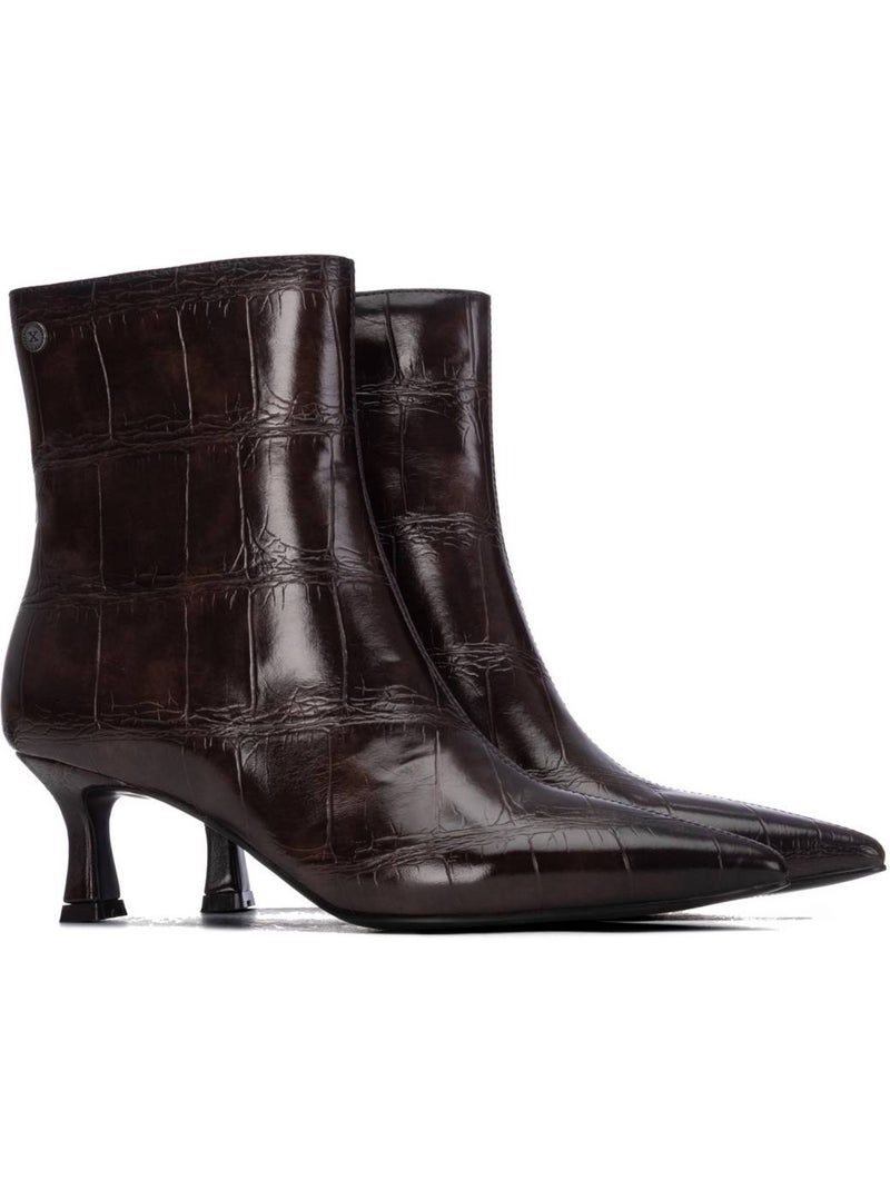 Botin weekend mujer tacón medio - xti Marrón - Kiabi