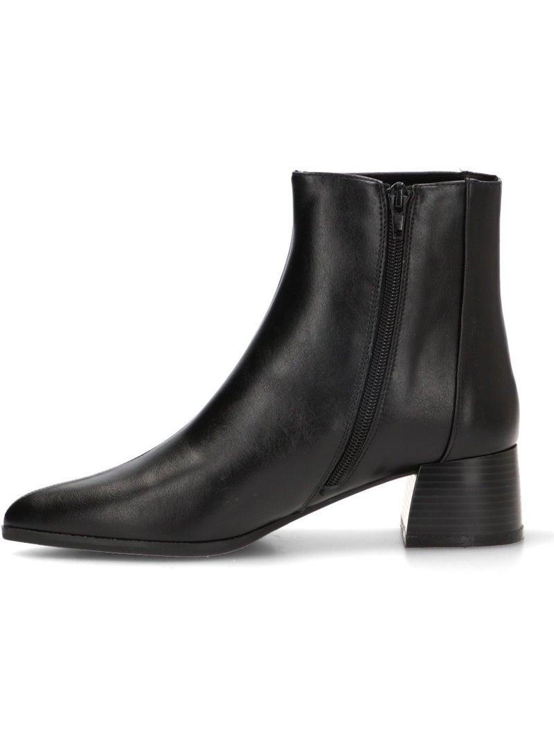 Botin weekend mujer tacón medio - yulia Negro - Kiabi