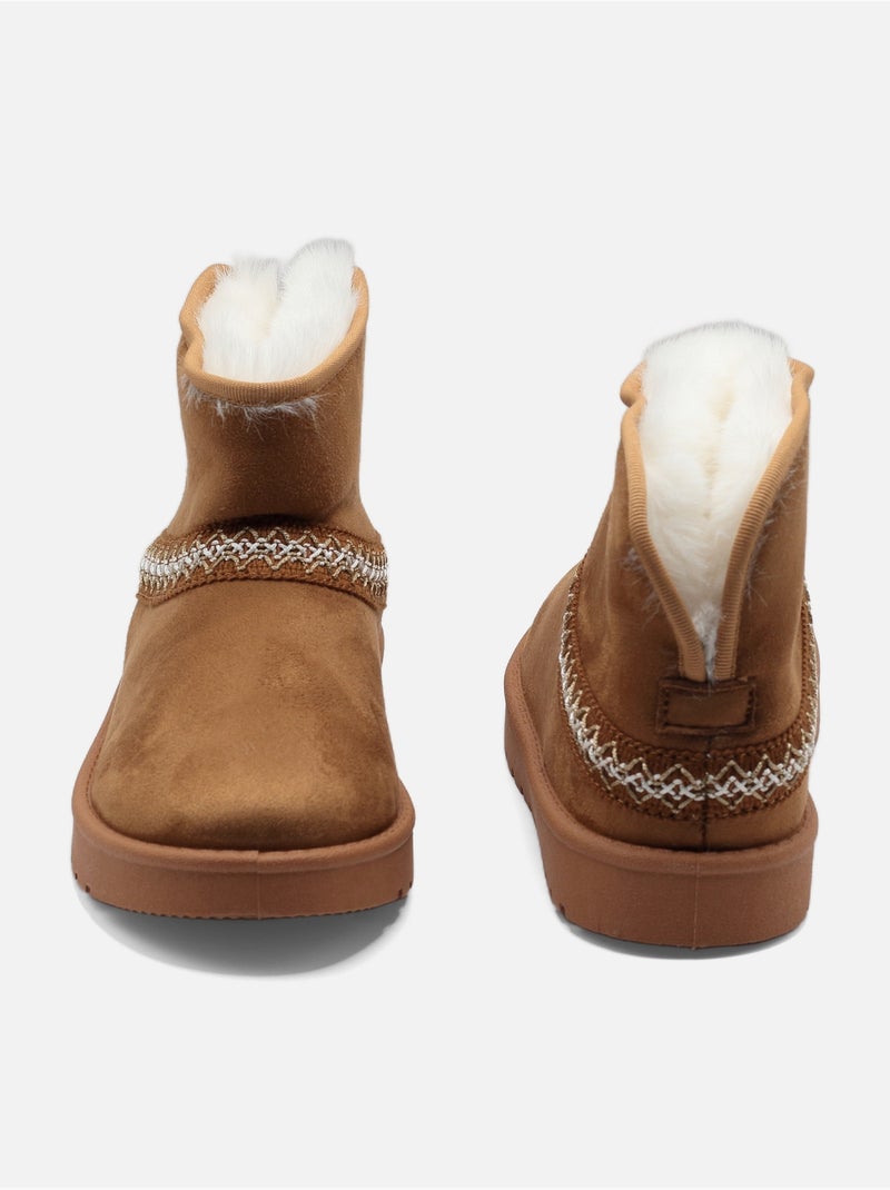 Botines altos Camel - Kiabi