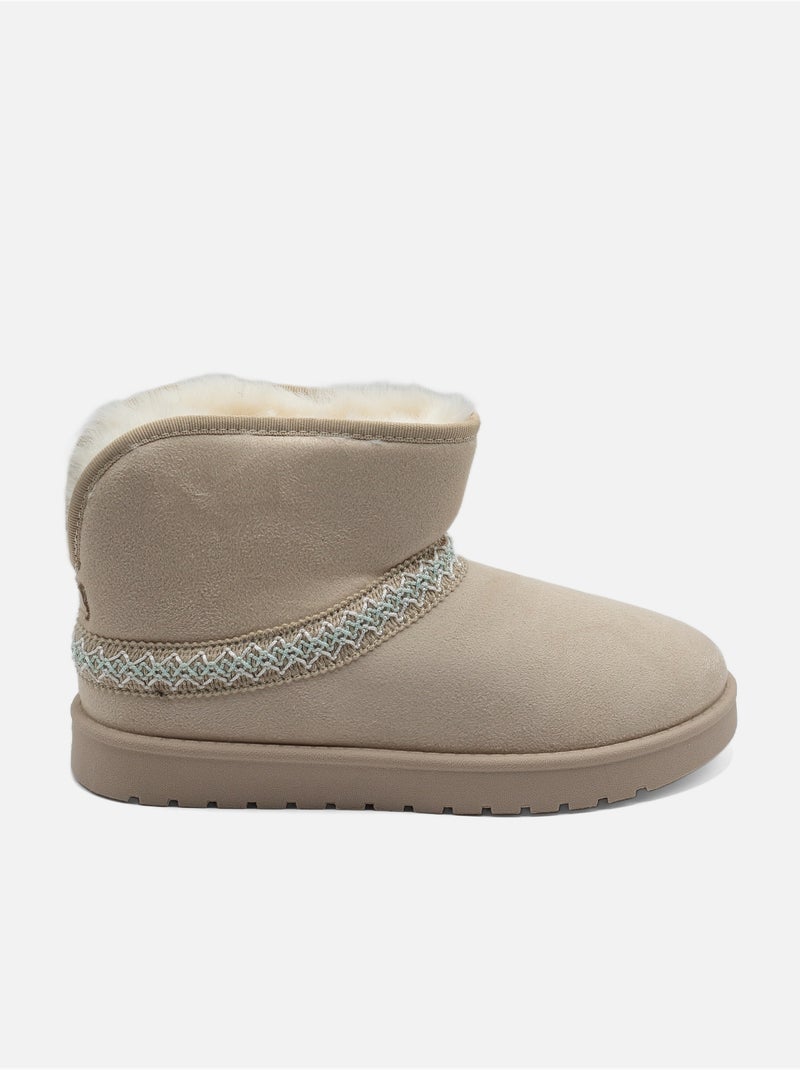 Botines altos Crema - Kiabi