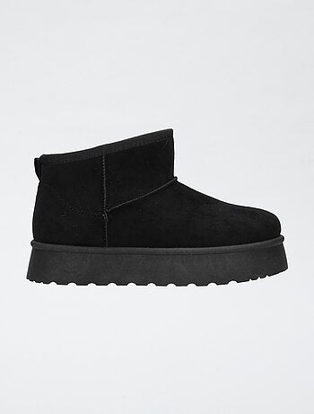 Botines bajos de ante sintético