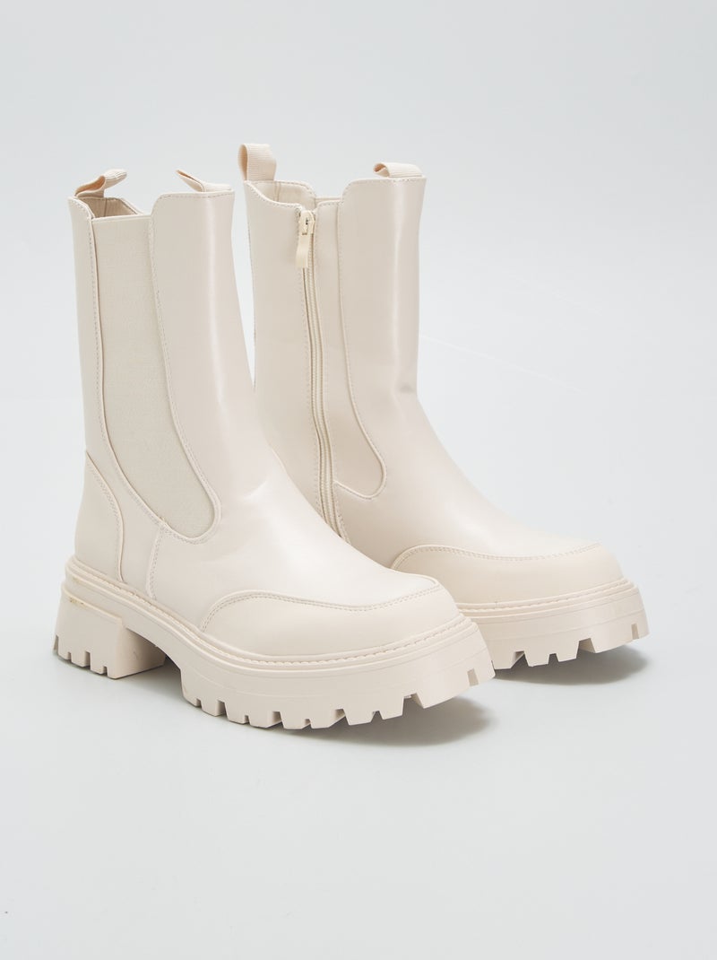 Botines chelsea BEIGE - Kiabi